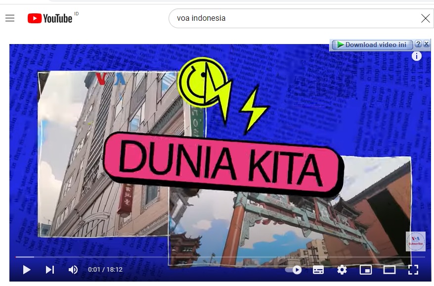 Dunia Kita “Our World, My Story”: Wajah Pecinan Amerika