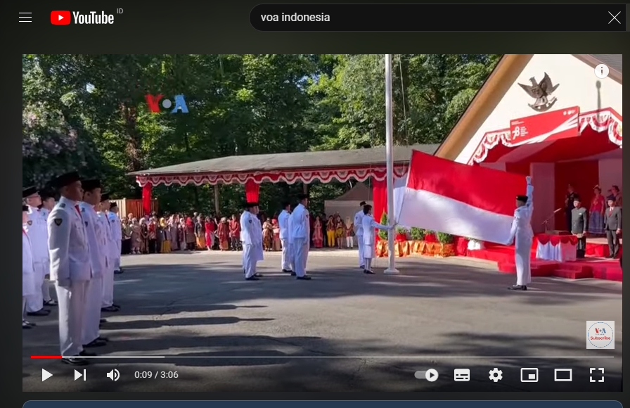 Baju Adat dan Bendera di Balai Kota Ramaikan HUT RI ke-78 di AS