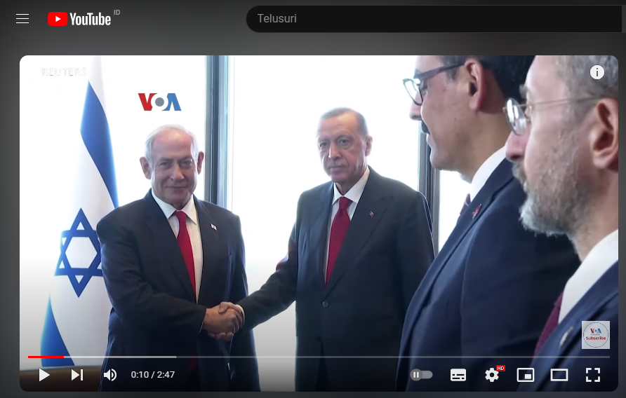 Presiden Turki Temui Perdana Menteri Israel di New York