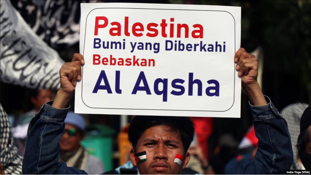 Bela Palestina, Abu Bakar Baasyir Ikut Demonstrasi di Solo