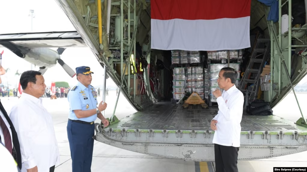 Jokowi Lepas Bantuan Kemanusiaan untuk Palestina