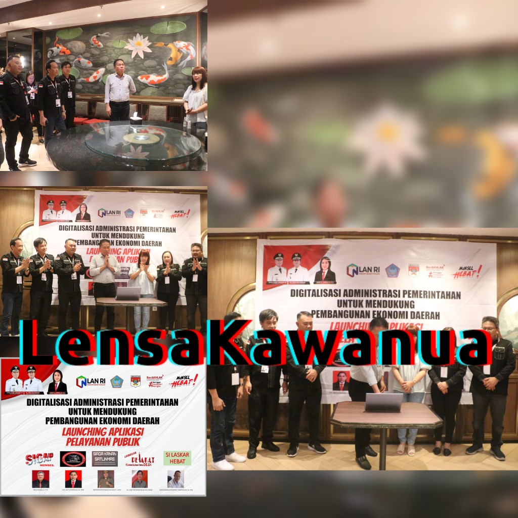 Bupati FDW Launching Sejumlah Aplikasi Pelayanan Publik Pemerintah Kabupaten Minahasa Selatan.