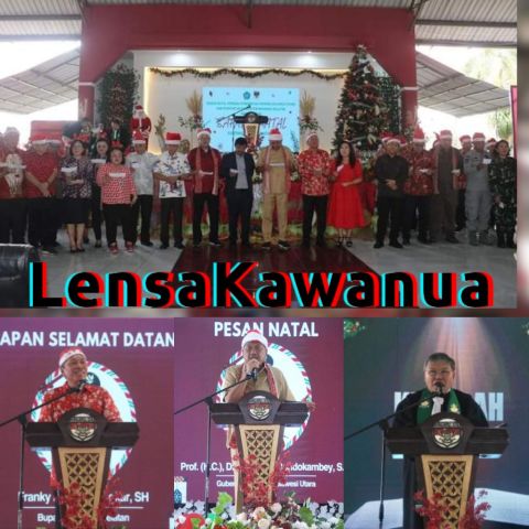 Terus Bersinergi, Polres MINSEL Ikuti Doa Bersama FKUB Dalam Safari Natal Pemprov SULUT