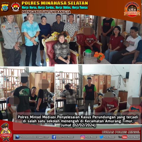 Kasus Perundungan Anak Sekolah di Ritey Selesai Melalui Proses Mediasi