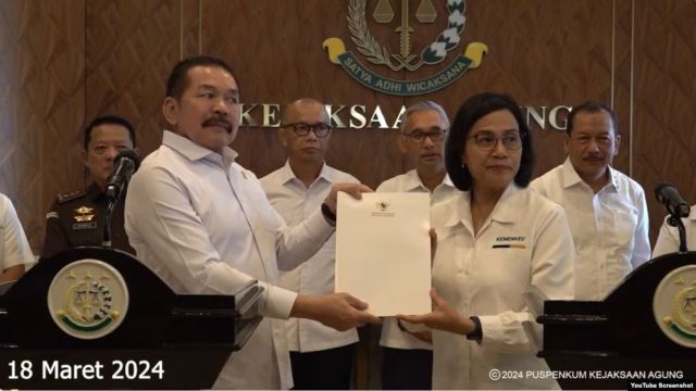 Menkeu Laporkan Dugaan Korupsi Pembiayaan Ekspor Triliunan Rupiah ke Kejaksaan Agung
