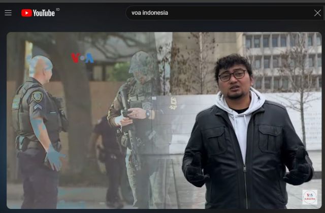 Penembakan di Gereja, di Senjata Ada Tulisan “Palestina” – VOA untuk Buser SCTV