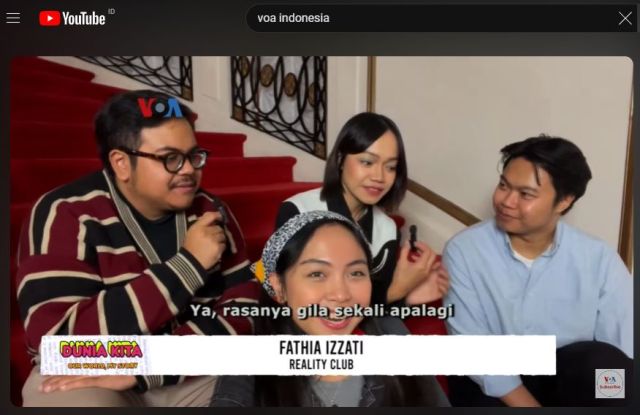 Dunia Kita “Our World, My Story”: Reality Club Tampil Keliling Amerika!