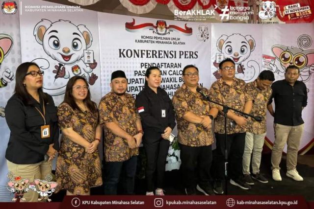 Resmi Di Tutup, KPU Minsel Ketok Palu Tiga Kandidat Pasangan Calon Bupati dan Wakil Bupati Minahasa Selatan