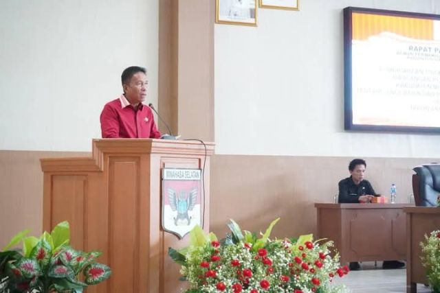 Ini Penyampaian Bupati FDW Saat Rapat Paripurna DPRD Minsel