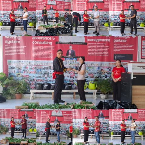 ‎Wujudkan Kemandirian Pangan, Inspektorat Minsel Jadi Role Model Budaya Tanam di Lingkungan Kerja