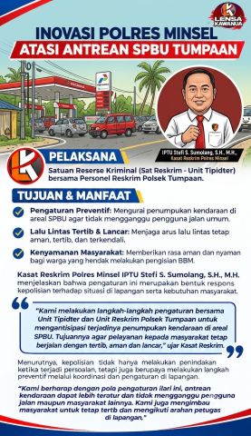 ‎Inovasi Polres Minsel Atasi Antrean SPBU Tumpaan, Kendaraan Kini Tak Lagi Memadati Areal SPBU